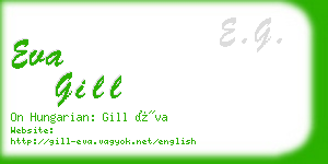 eva gill business card